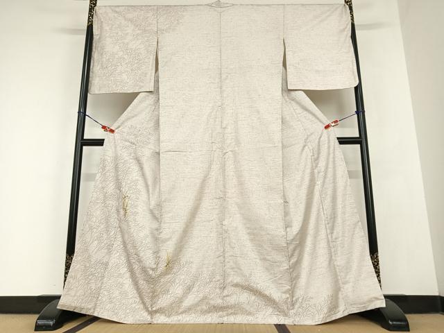 楽天市場】平和屋着物○神楽岡錻斉 本場大島紬 訪問着 白大島 辻が花