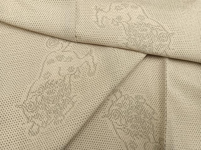 長閑やかさ屋御召しもの●白鷹御召しもの 百獣の王 正絹 珠玉 AABH0415ph