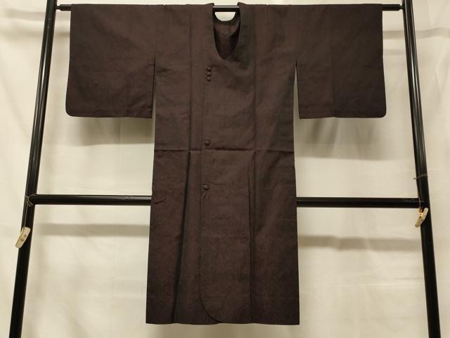 平和屋着物＃道行コート　風通お召　単衣　抽象文　黒地　ロング丈　正絹　逸品　CABG8148in｜平和屋 13,104円