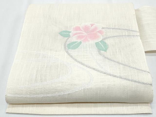 長閑やかさ屋お召しもの＊夏物 八寸名古屋帯 顕花植物文 CABH8095fb