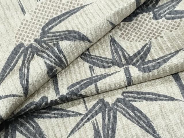 平和屋着物●上質な小紋　笹竹文　正絹　逸品　未使用　CABG0659yc｜平和屋