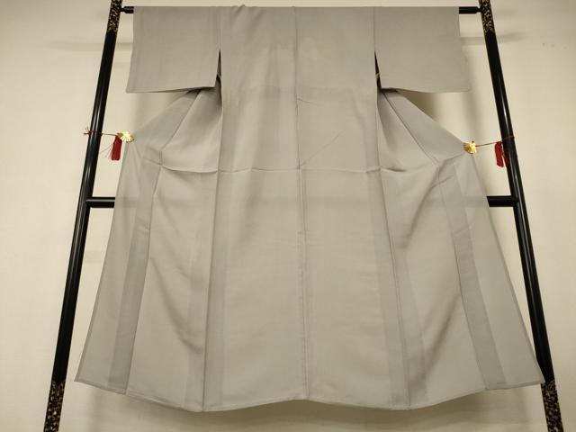 長閑やかさ屋御召しもの＊夏物 色無地 絽 絹薄墨色 正絹 珠玉 AABH9491jd