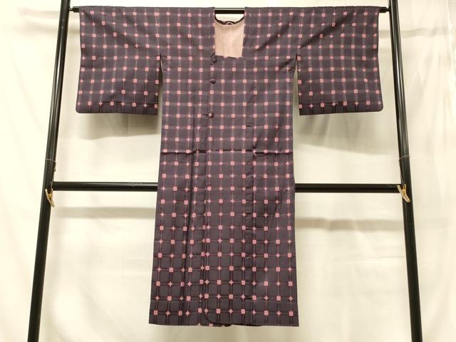 長閑やかさ屋御召しもの＃道行厚地の外套 雨厚地の外套 単衣 透かし彫り柄 ロング丈 正絹 珠玉 CABG8035インチ