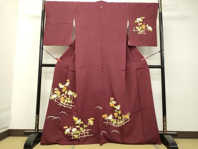 楽天市場】平和屋着物○極上 銀座 志ま亀 訪問着 草花丸文 暈し染め