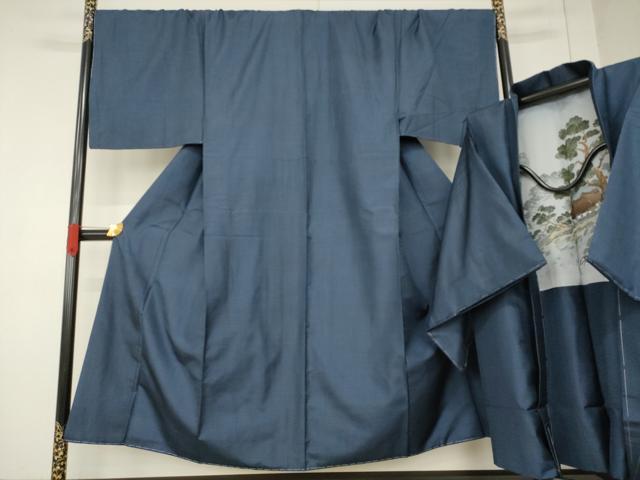 平和屋着物●男性　本場大島紬　アンサンブル　100亀甲　総詰め　キングサイズ　正絹　逸品　未使用　AABF0896ck｜平和屋