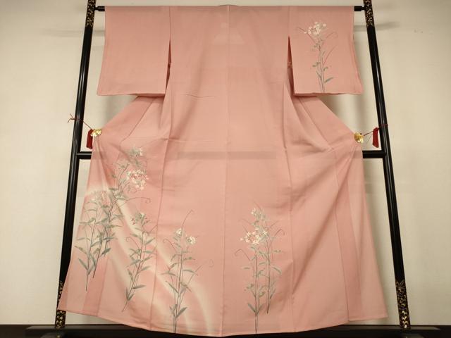 平和屋着物＊夏物 訪問着 絽 草花文 暈し染め 正絹 逸品 未使用 AABJ2500jd｜平和屋