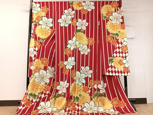 平和屋着物●豪華振袖 駒刺繍 舞花間道 金彩 仮絵羽 逸品 未使用 CABD8221vp