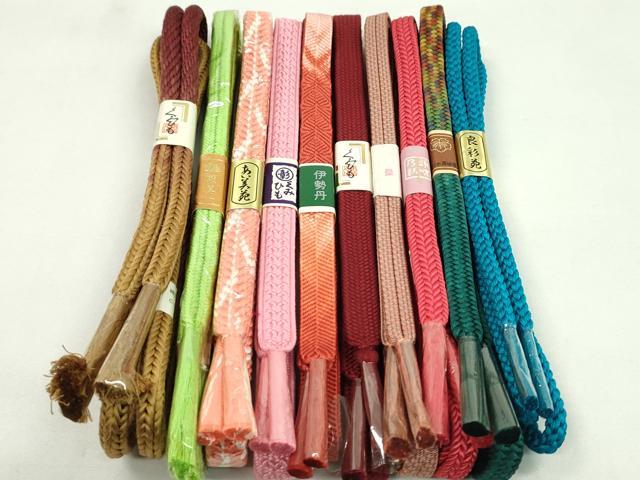 平和屋着物●和装小物 帯締め10本セット 笹浪組 丸組 高島屋扱い 逸品 未使用 CABF7400ju