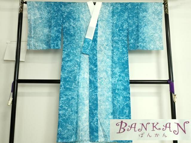 平和屋着物●上質な長襦袢　無双仕立て　BANKAN　わものや　墨流し　たとう紙付き　逸品　未使用　DZAB5099kh6｜平和屋