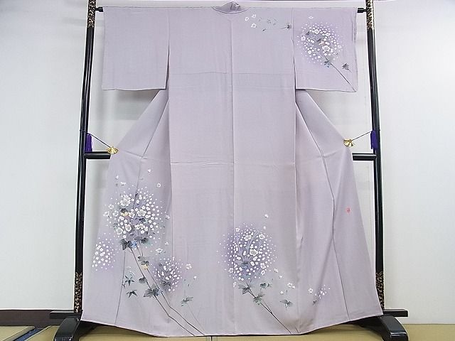 極上　訪問着　友禅　風景草花文　暈し染め　正絹　逸品 極上 訪問着 友禅 風景草花文 暈し染め 正絹 逸品 2025年最新