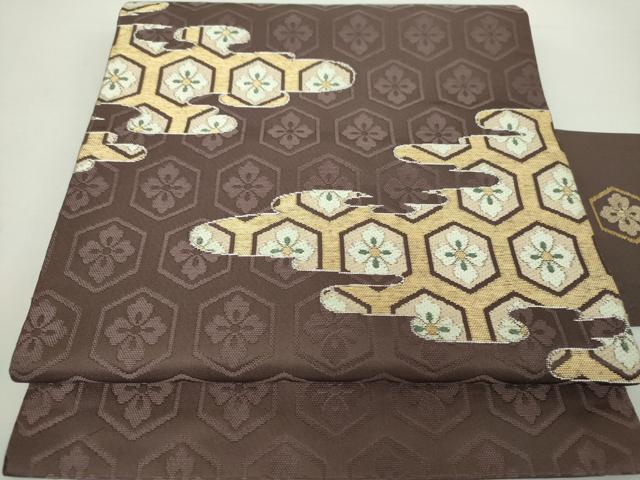 龍村美術織物　開き名古屋帯　天平段文　正絹　⑥ 龍村美術織物 天平段文の名古屋帯 | リサイクル着物 菅野