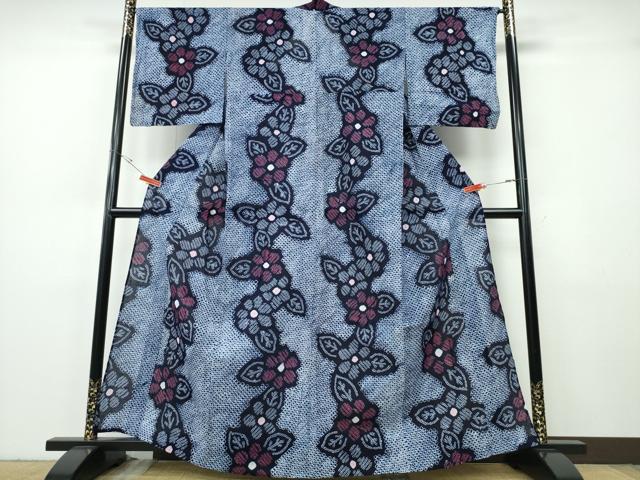 平和屋着物&there4;夏物　浴衣　有松鳴海絞り　舞花文　綿　逸品　CABH1492ng｜平和屋
