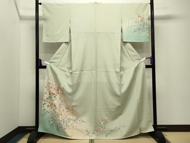 平和屋着物●訪問着　友禅　作家物　草花文　暈し染め　正絹　逸品　未使用　CABG4656gh｜平和屋 35,490円