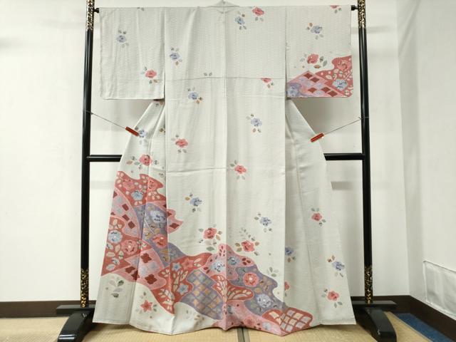 平和屋着物●訪問着　辻が花　手描き　絞り　正絹　逸品　未使用　CABB4315yc｜平和屋
