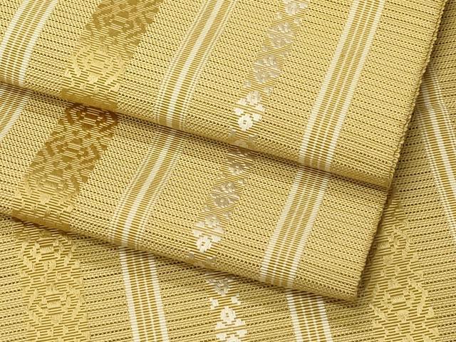 長閑やかさ屋お召しもの＊夏物 発祥地筑前博多織 八寸名古屋帯 献上 正絹 珠玉 未当て嵌める CABH5887rv