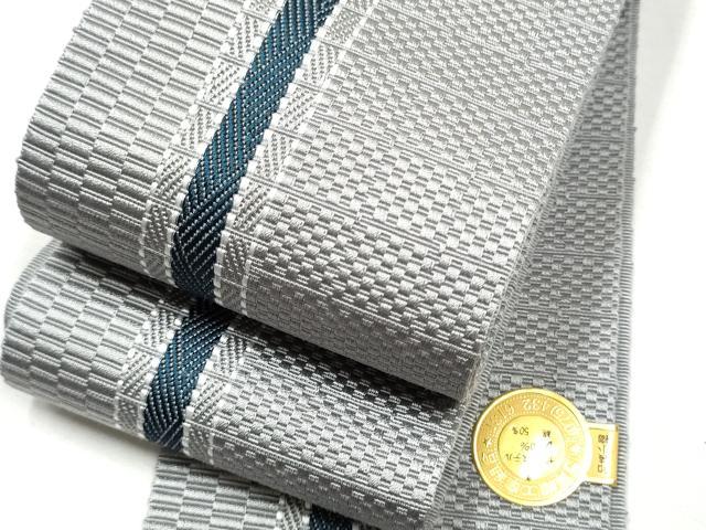 平和屋着物●男性　西陣　上田織物謹製　角帯　間道　証紙付き　CABF5522hy｜平和屋