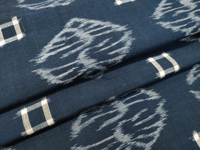 楽天市場】平和屋本店□極上 弓浜絣 単衣 松皮菱 綿 証紙付き 逸品