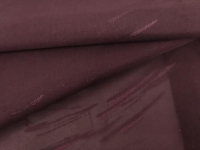 長閑やかさ屋御召しもの＊夏物 色無地 紗 葡萄色 正絹 珠玉 AABJ0888cs
