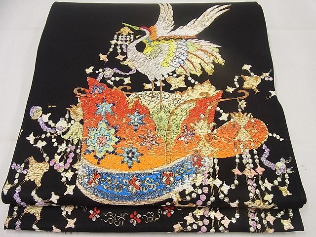 楽天市場】【大決算市 半額】正絹袋帯 龍村美術織物〔貴公菱花文〕644