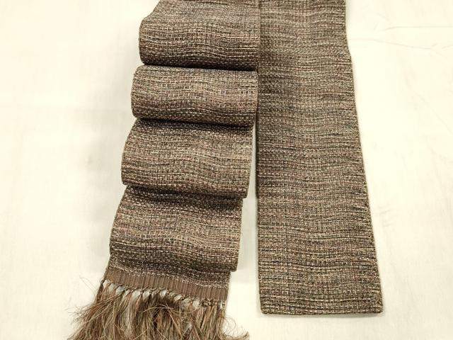 平和屋着物●男性 本場筑前博多織 角帯 霞文 正絹 逸品 DABE6237cm|平和屋