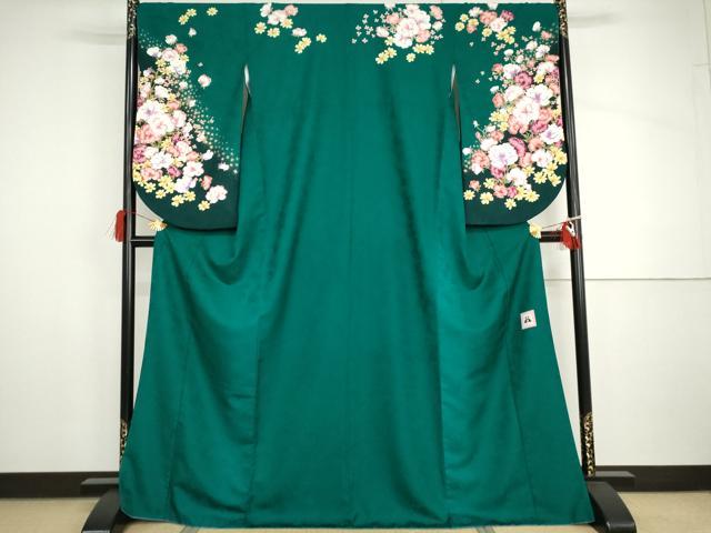 平和屋着物●「anan」ブランド 小振袖 二尺袖 草花文 暈し染め AABH8997cs
