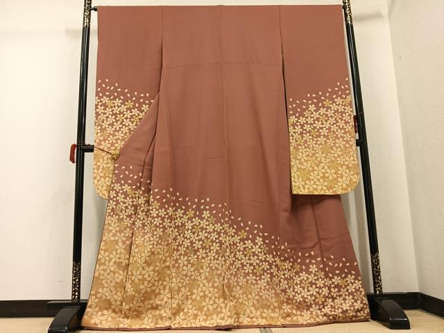 平和屋着物●豪華振袖　舞桜文　金彩　やまと誂製　正絹　逸品　AABG8548ph｜平和屋
