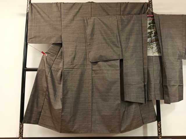 平和屋着物●男性 本場大島紬 アンサンブル 絣文様 キングサイズ 正絹 逸品 未使用 CABB5079vp|平和屋