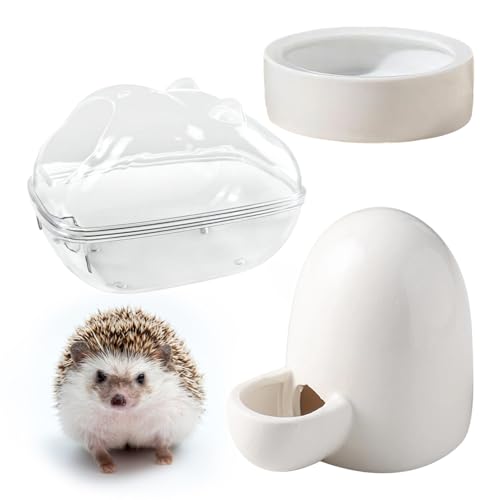 楽天市場】ハリネズミ 針鼠 エサ皿 給水 トイレ 飼育 3点セット 餌