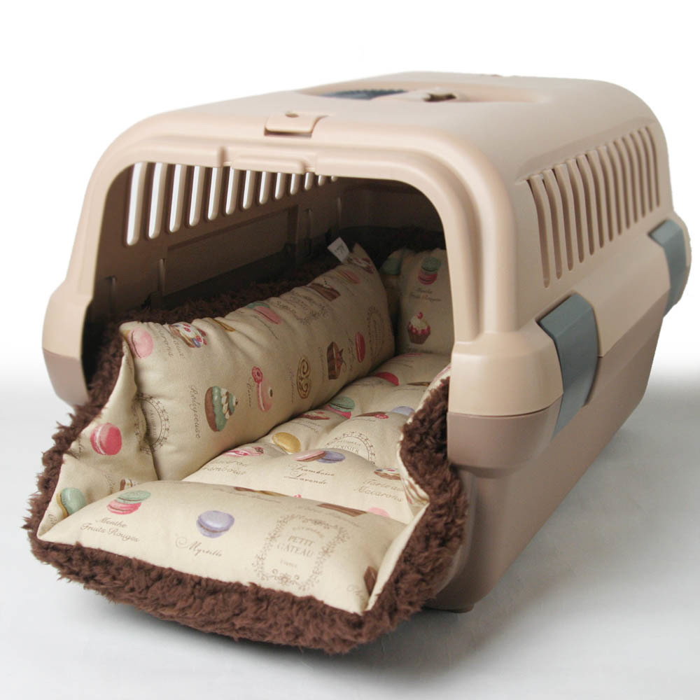 楽天市場 ペットが喜ぶ キャリー クッション ベッド マカロンベージュファー Sサイズ ヘレンズ ペットベッド 犬 猫 キャンピング ペット クレートマット クレートクッション クレートベッド Helen S ペットベッド