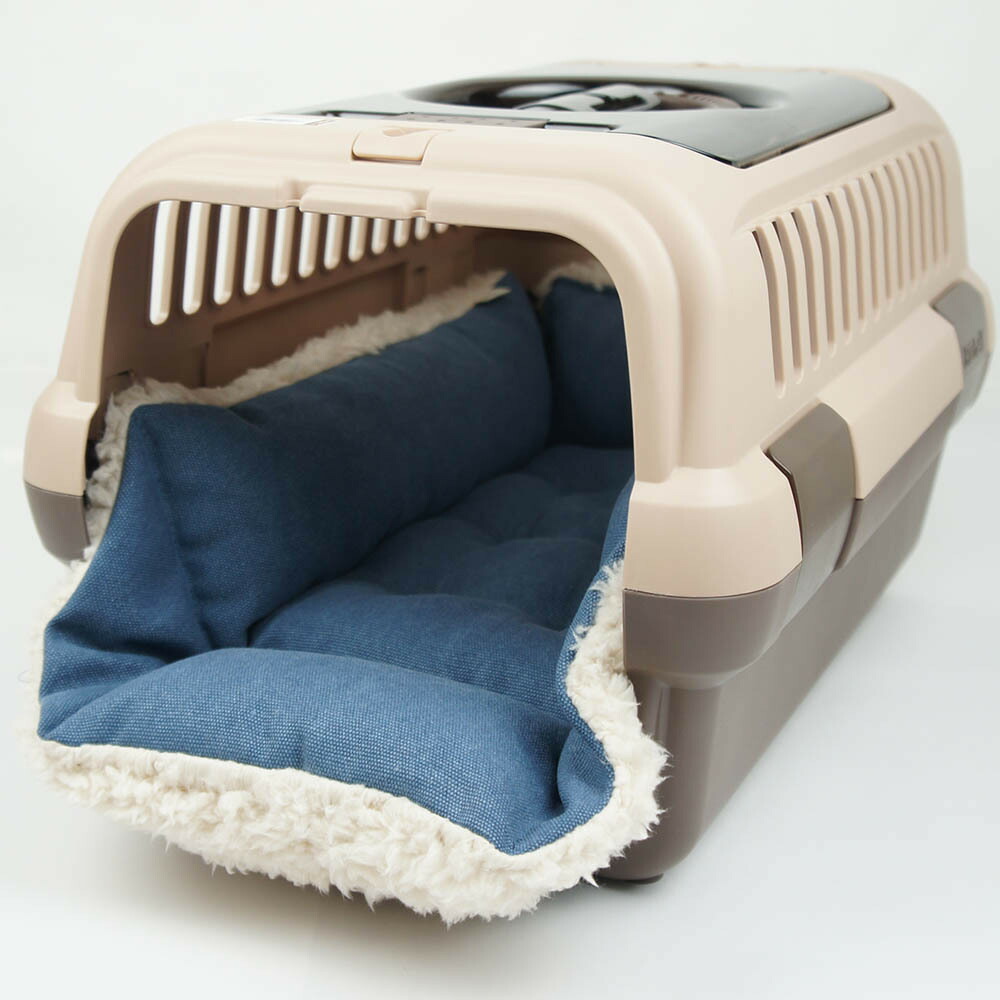 ペットが喜ぶ キャリー クッション ベッド 丈夫な ビンテージ11号 帆布生地 くすんだブルーファー Sサイズ ヘレンズ ペットベッド 犬 猫 キャンピング ペット クレートマット クレートクッション クレートベッド Fitolab Com Br