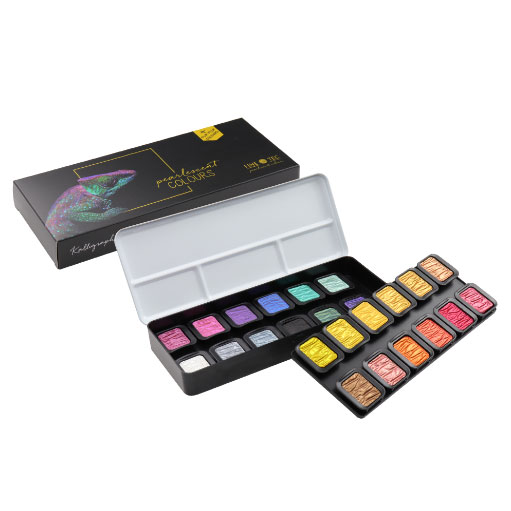 楽天市場】FINETEC ファインテック プレミアム 高品位水溶性絵具 F8001