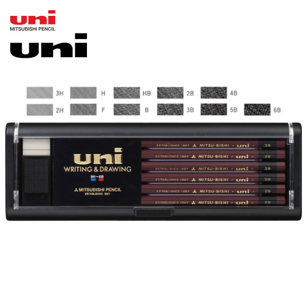 楽天市場】鉛筆【4ダースまでメール便可】 三菱鉛筆 ユニ 1