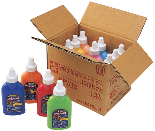楽天市場】サクラクレパス 絵の具 ポスターカラー 30ml 12色セット
