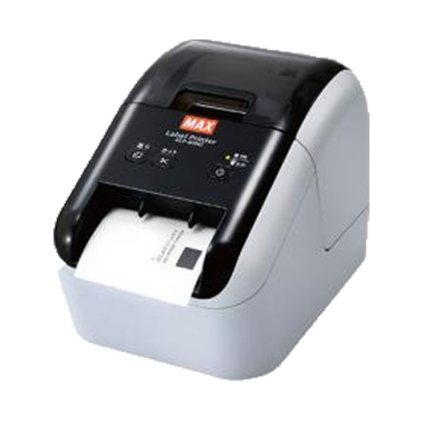 【送料無料】マックス 感熱ラベルプリンタELP-60N2注意喚起に 強調 宛名ラベル バーコードラベル｜オフィス・エクスプレス