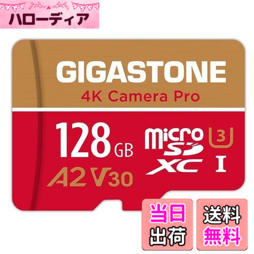 【貨物輸送無料】【5年 】Gigastone マイクロSD歌留多 128GB A2 V30 Ultra 固定ディスク 4K 映像媒体録画 Gopro 行動写真機 運動競技写真機 弾丸道路4K競り合い 動くこと突き止める済 100MB/s マイクロ SDXC UHS-I U3 Class 10 SDうつり変わりアダプター付き添い人 Nintendo Switch