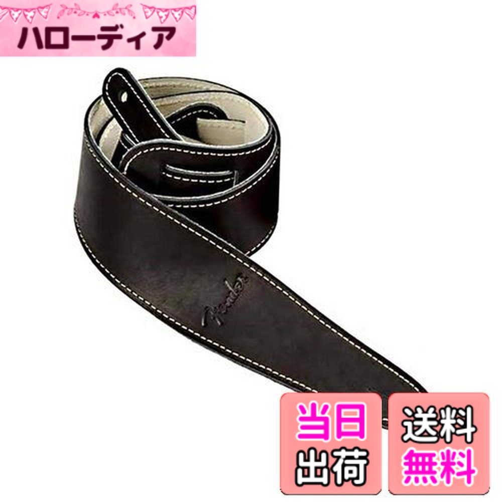 【送料無料】Fender フェンダー ストラップ BALL GLOVE LEATHER STRAP, BLK|ハローディア店