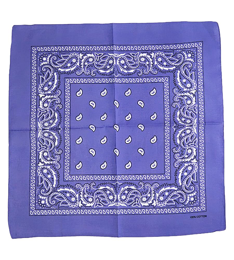 楽天市場】バンダナ パープル ペイズリー柄 紫 グッズ アイテム 小物