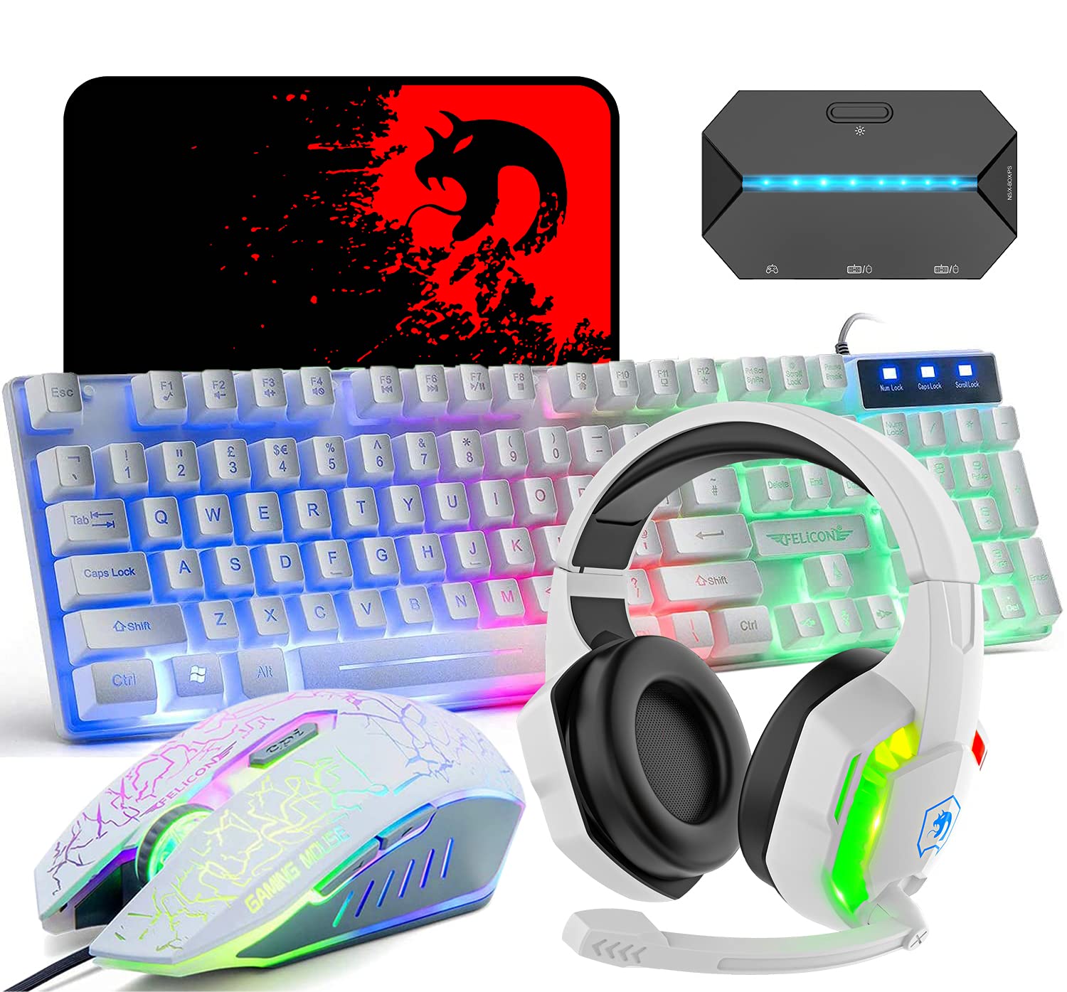 楽天市場】【1点限り】Mamba Snake 4in1 ゲーミングキーボードマウス