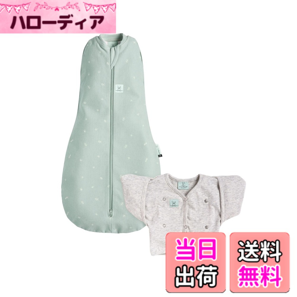 【送料無料】[ergoPouch] エルゴポーチ コクーンスワドル Cocoon Swaddle Bag 【正規品】 おくるみ 色：セージ、サイズ：0-3 Months｜ハローディア店