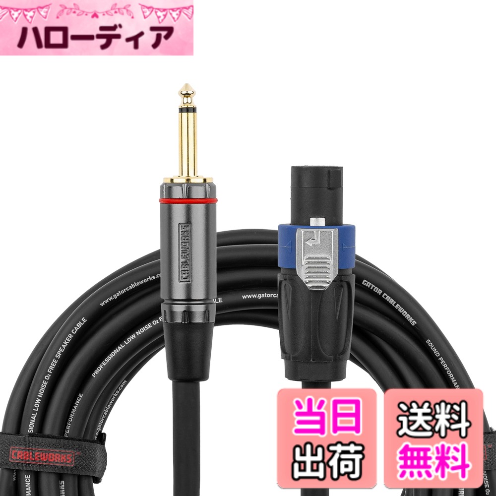 【送料無料】Cableworks by Gator Cases ケーブルワークス スピーカーケーブル Headliner Series GCWH-SPK 【国内正規品】 サイズ：6ft/約1.8m