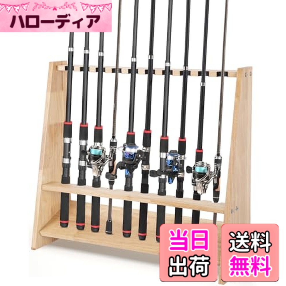 【送料無料】BQKOZFIN プラスチック ロッドスタンド 釣り竿用 釣り竿ラック ポール マウントラック インストールロッドホルダー 組立式 フィッシング ロッド 屋外 屋内