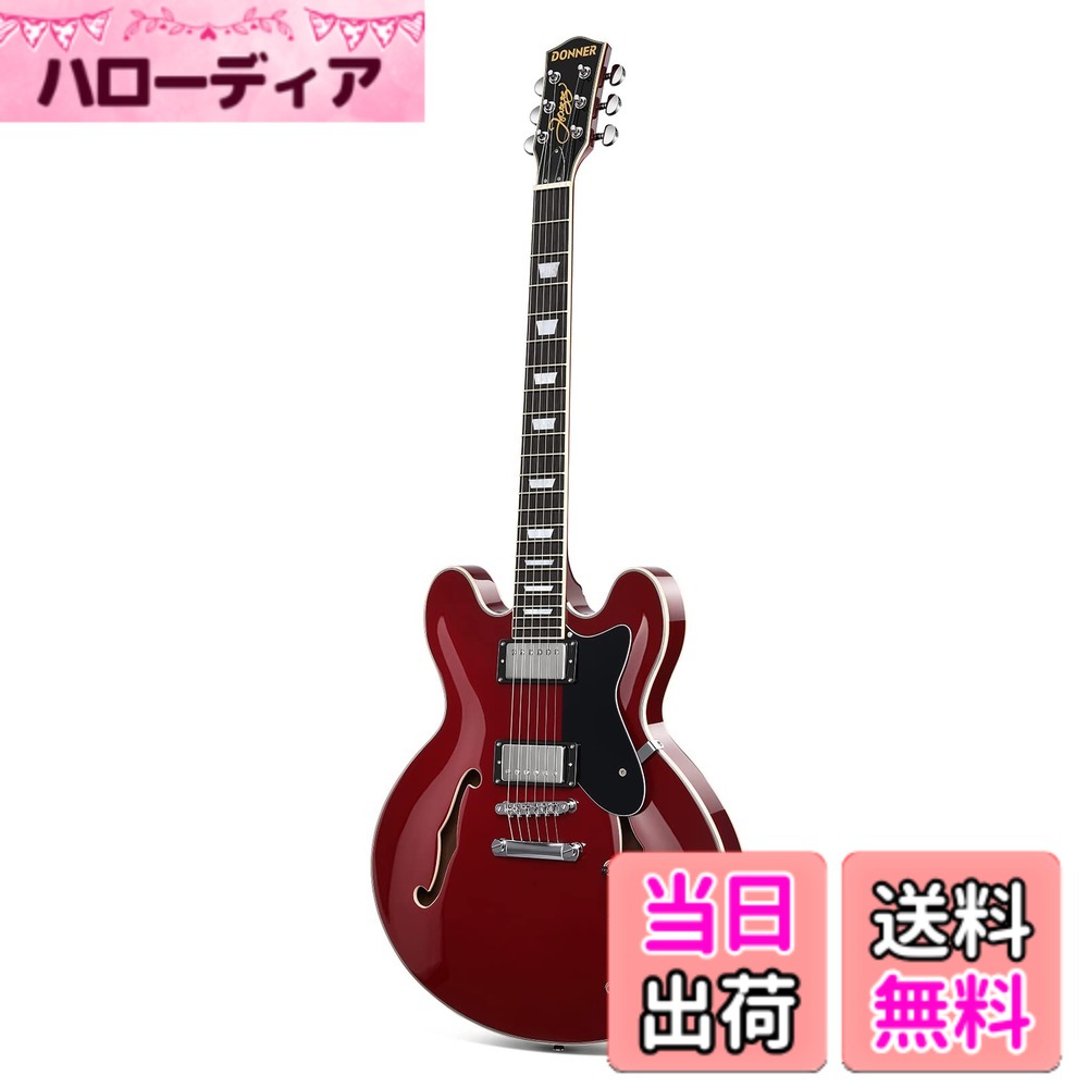 【送料無料】Donner セミアコギター エレキギター セミアコースティックギター