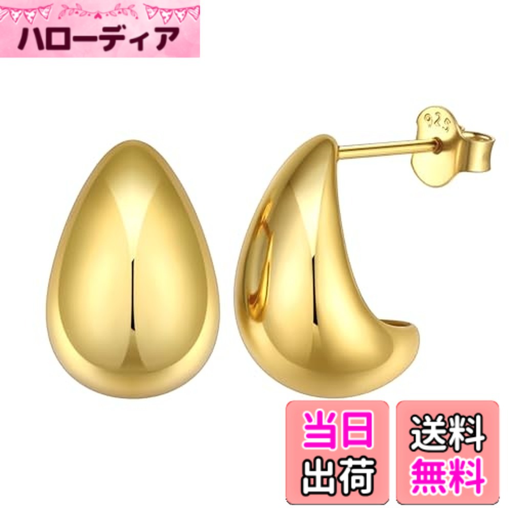【送料無料】[ChicSilver] ティアドロップ ピアス レディース 人気 シルバー925 しずくピアス シンプル アクセサリー