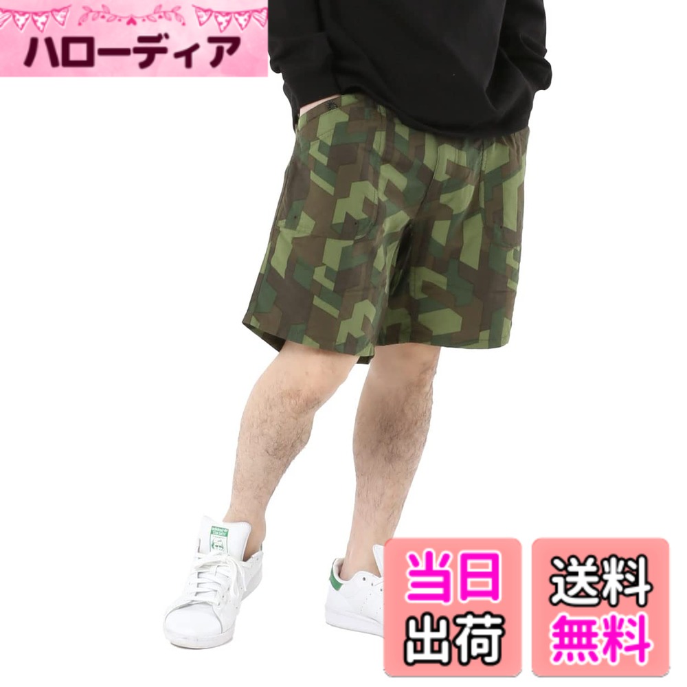 【送料無料】[ジェリー] クライミングパンツ ハーフパンツ ガーデニング ナイロンパンツ 色：スウェーデンカモ、サイズ：L