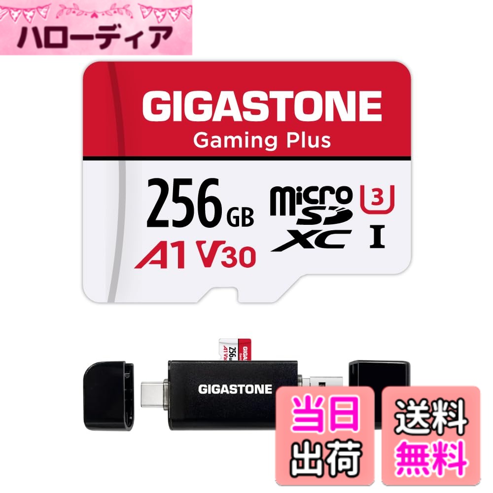 【貨物輸送無料】GIGASTONE マイクロsd歌留多 256-2-1 Core Group 色：256GB Gaming Plus 1枚+歌留多愛読者