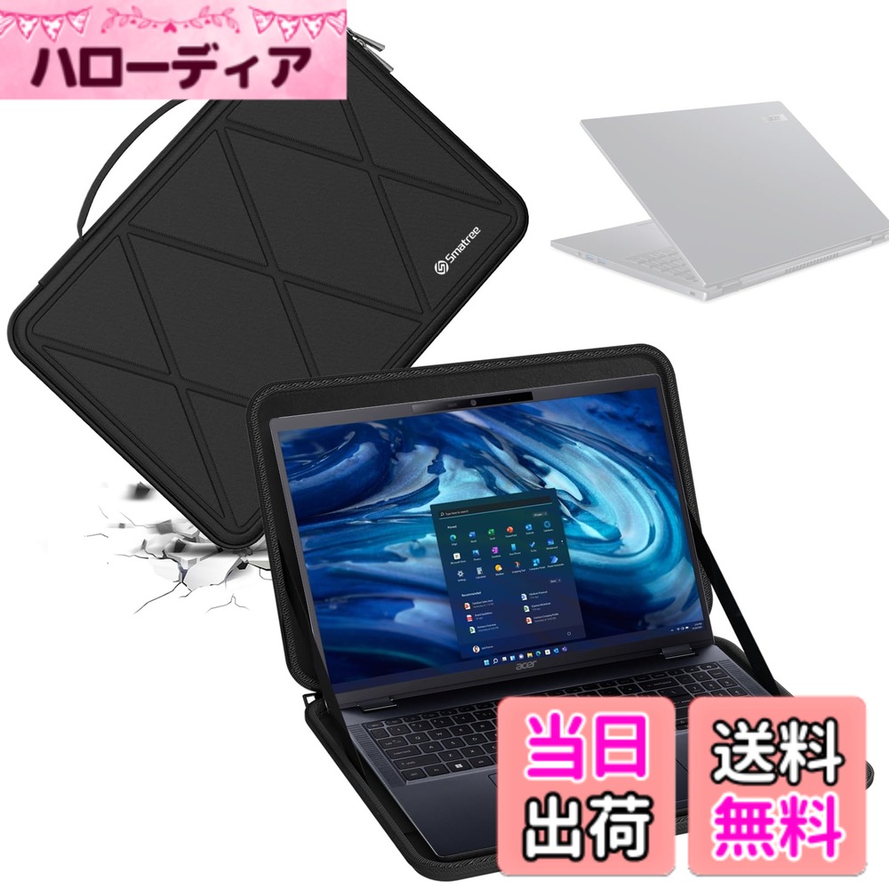 【貨物輸送無料】Smatree 捉え所のない EVA 保護すること衣袂容れもの Acer 一回りいの一番用 色：Black For Acer 16 inch (M91)、大いさ：For Acer 16 inch (M91) PCアクセサリー-PCバッグ・スリーブ