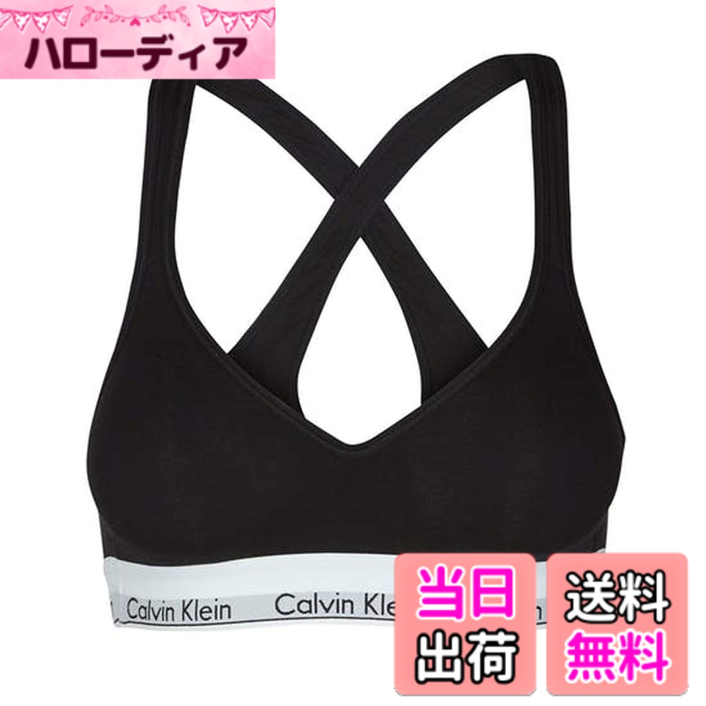 【貨物輸送無料】[カルバンクライン] ck レディース ブラ 綿織物 modern cotton QF1654 [並行輸入品] 色：black(001)、大きさ：XS