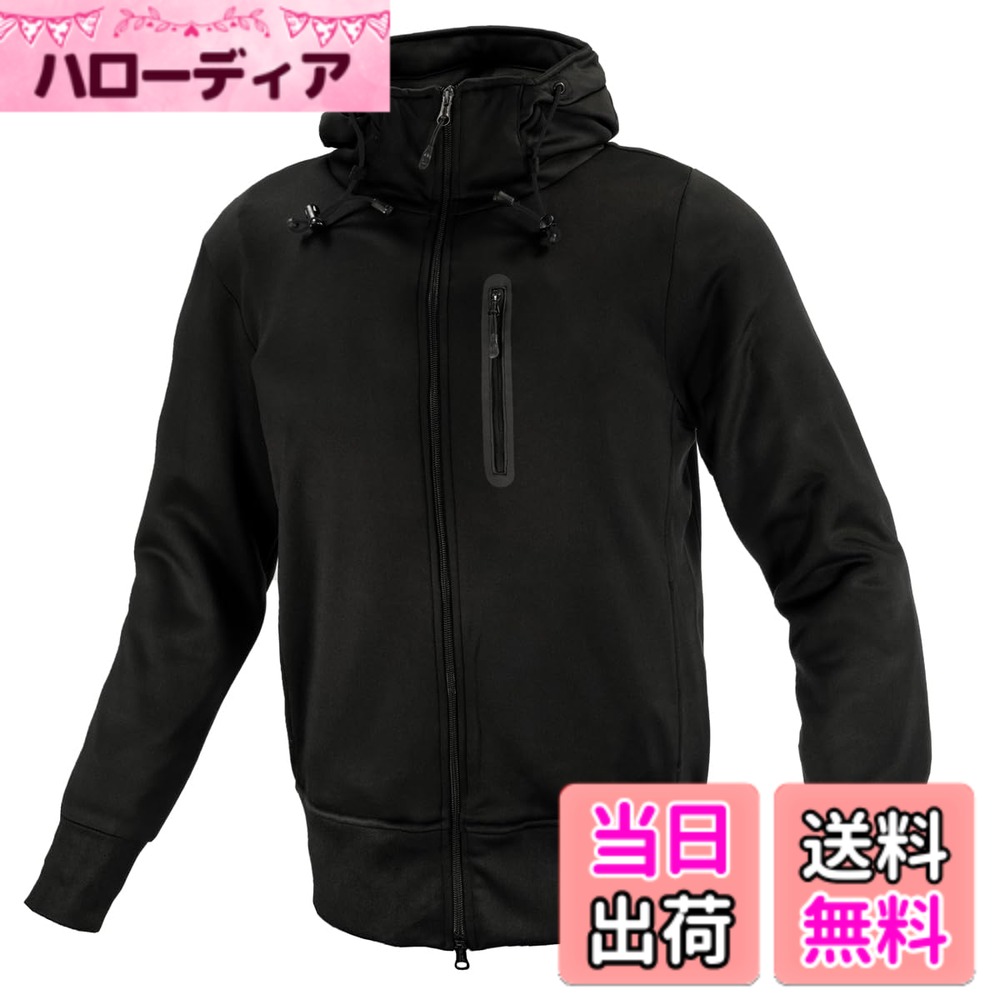 【送料無料】[コミネ] バイク用 プロテクトKVパーカー JK-604 1290 秋冬春向け プロテクター CE規格レベル2 色：ブラック、サイズ：3XL