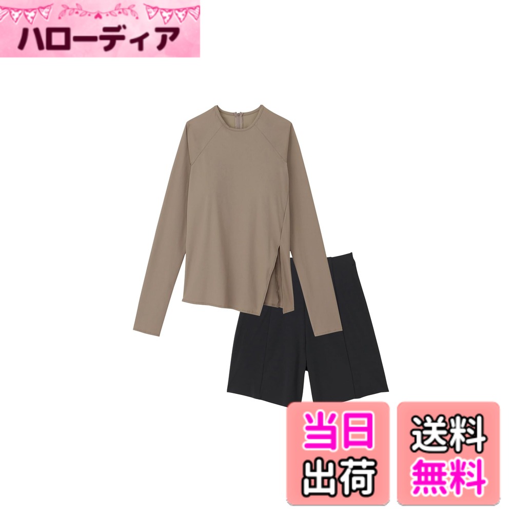 【貨物輸送無料】Speedo(素早さ) 【水陸両用】レディース L/S Separates ロングスリーブセパレーツ レディース セパレート SFW22430 UV撥ねのける役立つこと 伸ばすこと 余暇 瑜伽 色：信号旗石ころ、大きさ：M