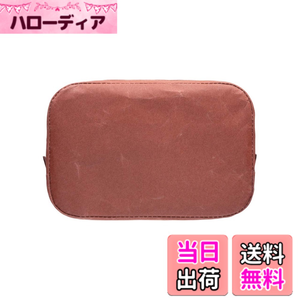 【送料無料】[シワ] スクエアポーチ M (テラコッタ) 色：テラコッタ
